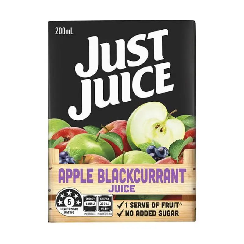 Just Juice Apple Blackcurrant Juice 200ml